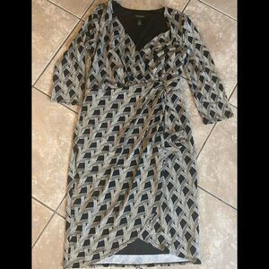 White House Black Market 6 Jersey Dress